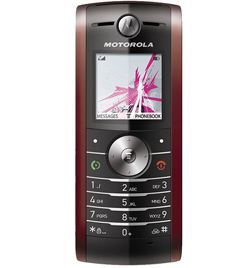   Motorola  W208 Red Black