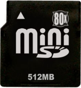   Transcend mini-Secure Digital 256 MB (X80)